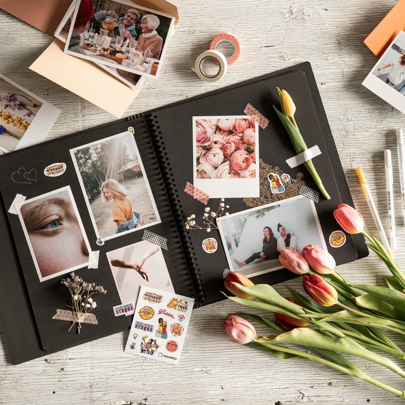 Rozkladací fotoalbum leporelo 20×20 cm